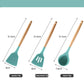 Utensílios De Cozinha 12 pç Madeira e Silicone